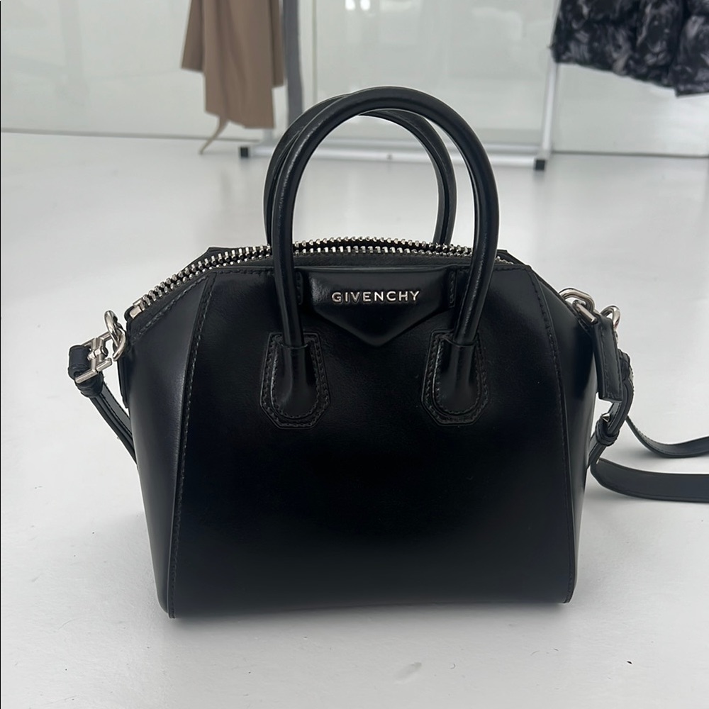 Givenchy mini antigona Black Leather Handbag